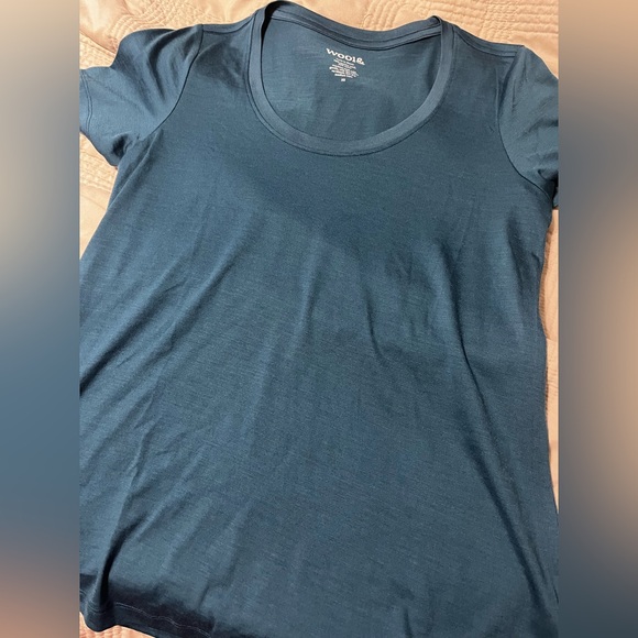 Wool& Size XS Teal Short Sleeve Top Excellent condition - Picture 1 of 3
